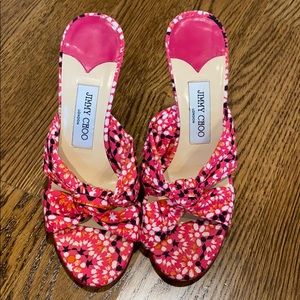 Authentic Jimmy Choo wedge sandals